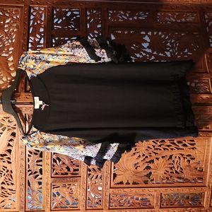 New Umgee Linen Fringe Shirt, Sz M